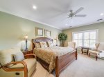 Master Bedroom with TV, Private Bath and Private Access to Balcony at 10 Knotts Way